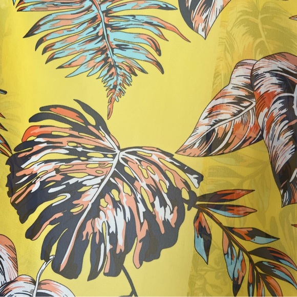 Women’s Boho Leaf Print Open Front Sheer Kimono Cardigan Cover Up - Picture 2 of 8